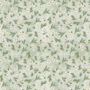 Baumwollstoff Mini Christrose