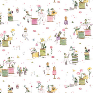 Baumwollstoff Fadenspiel Frühling