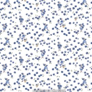 Baumwollstoff Blaubeerwichtel