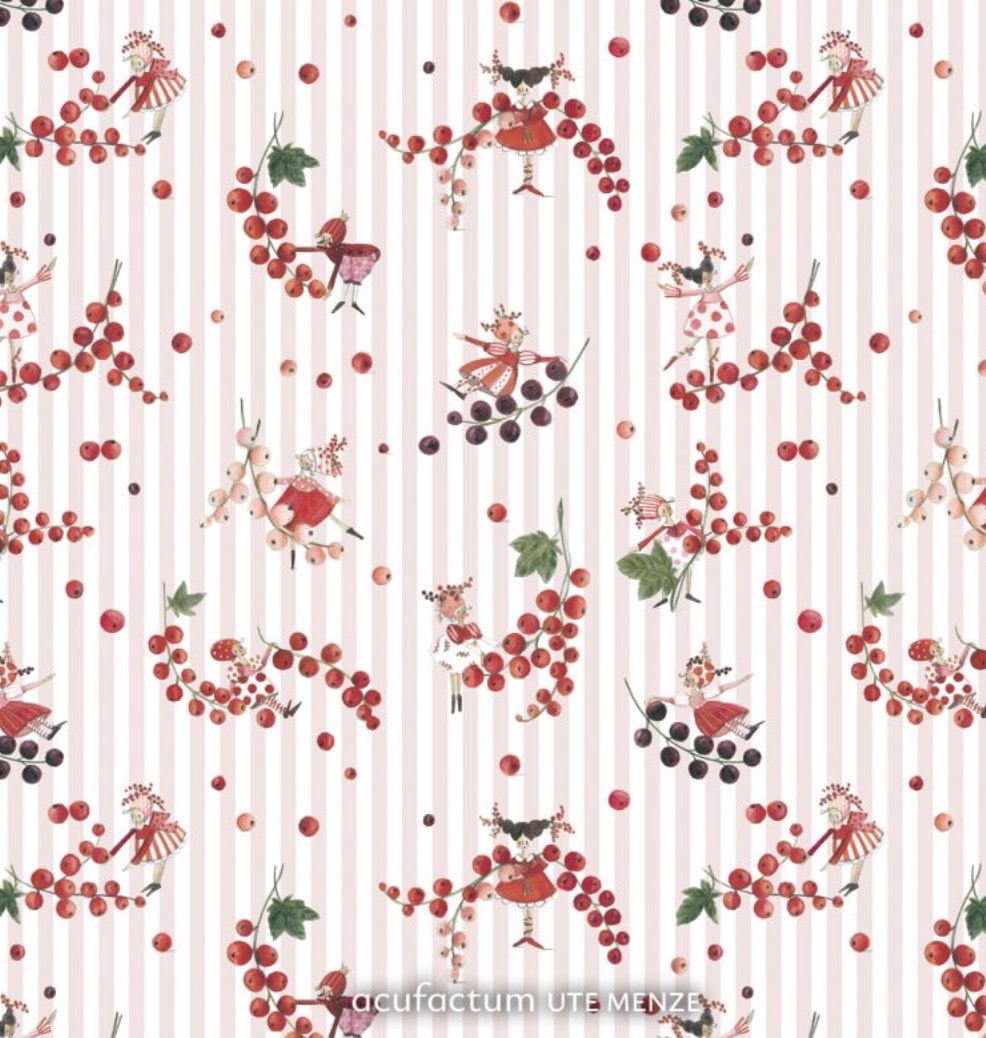 Baumwollstoff Johannesbeertanz