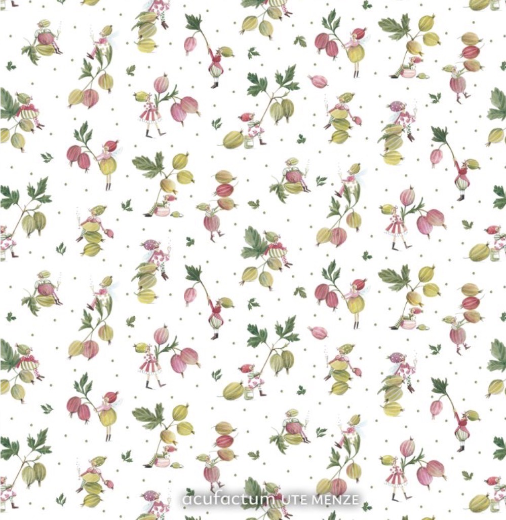 Baumwollstoff Stachelbeerglück