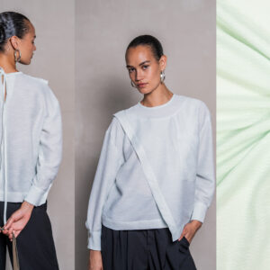 Woven pl/ vi/ ny crepe, Fibre Mood 40